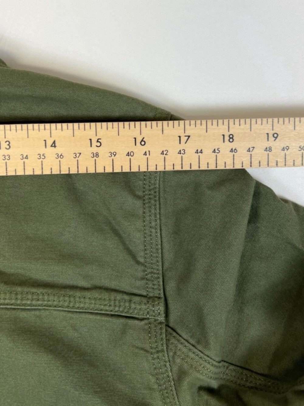 Carhartt Women L Rugged Flex Olive Green Canvas Bomber Full Zip Jacket OJ2524-W - Picture 10 of 10